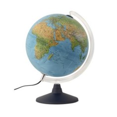 Globo Terráqueo ELITE 30 cm con Luz | Cartografía Dual Físico/Político | PlanetaGeografico