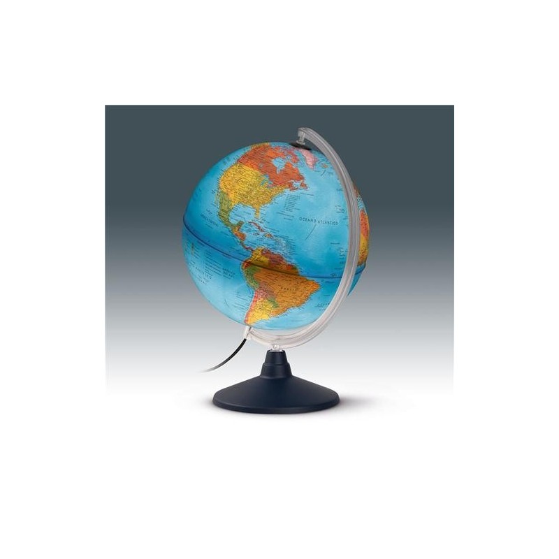 Globo Terráqueo ELITE 30 cm con Luz | Cartografía Dual Físico/Político | PlanetaGeografico