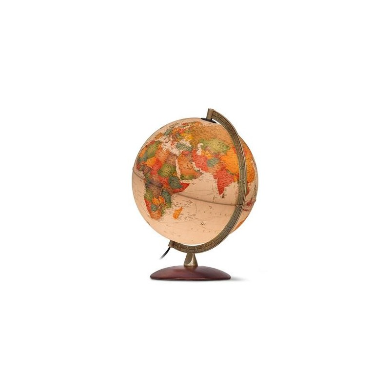 Globo terráqueo Antiquus - Estilo vintage con base de madera