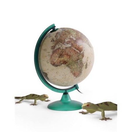 Globo Terráqueo Camaleonte | 30cm Infantil con Luz LED y Animales