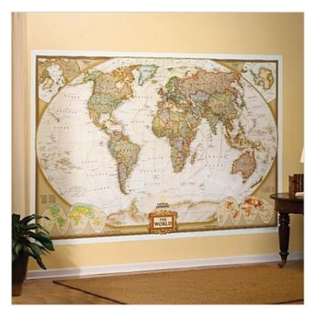 Mapamundi Mural Executive 295x193cm Mapamundi Mural Executive 295x193cm