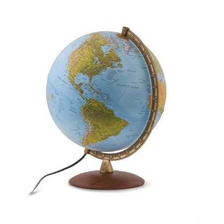 Globo Terráqueo Astra | 30cm con Luz LED y cartografía física y política Globo Terráqueo Astra | 30cm con Luz LED y cartografía física y política