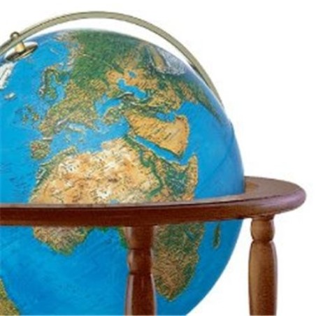 Globo Terráqueo Cinthia Blue de Pie | 50cm con Luz LED y Base de Nogal Globo Terráqueo Cinthia Blue de Pie | 50cm con Luz LED y Base de Nogal