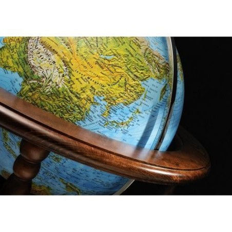 Globo Terráqueo Cinthia Blue de Pie | 50cm con Luz LED y Base de Nogal Globo Terráqueo Cinthia Blue de Pie | 50cm con Luz LED y Base de Nogal