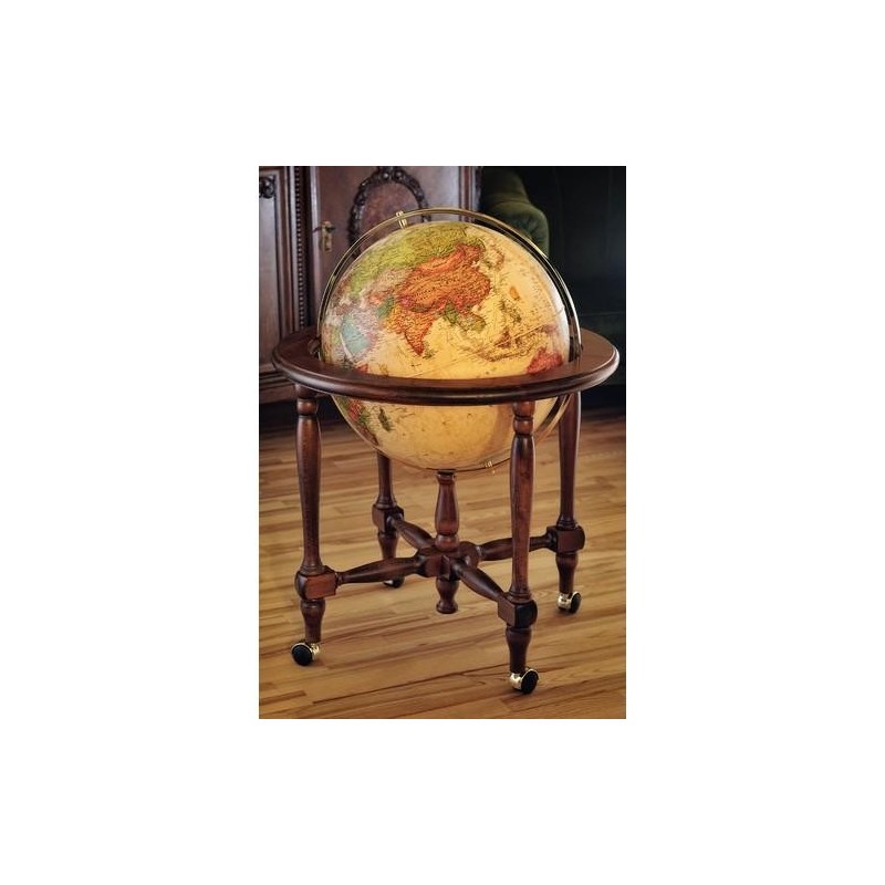 Globo Terráqueo Cinthia Antique | 50cm de Pie con Estilo clásico y con Luz