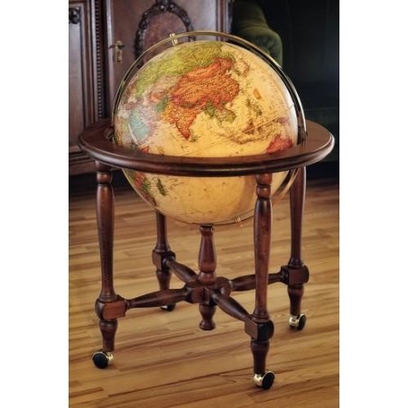 Globo Terráqueo Cinthia Antique | 50cm de Pie con Estilo clásico y con Luz