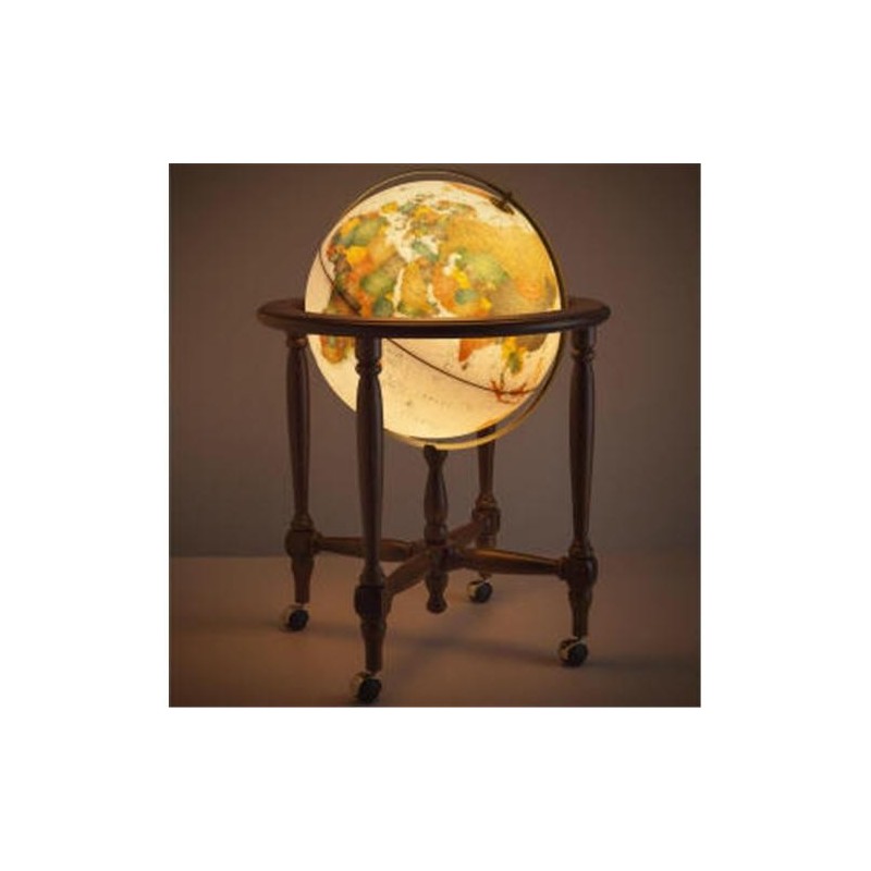 Globo Terráqueo Cinthia Antique | 50cm de Pie con Estilo clásico y con Luz