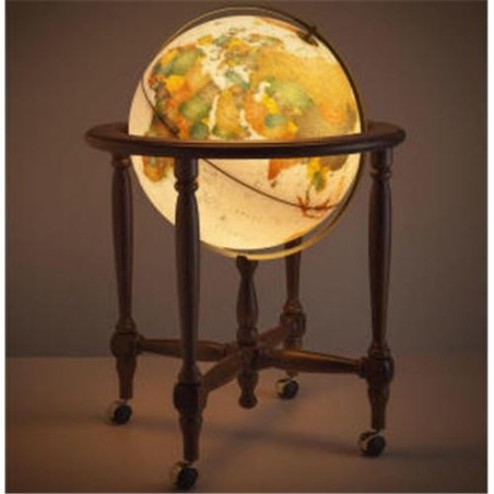 Globo Terráqueo Cinthia Antique | 50cm de Pie con Estilo clásico y con Luz