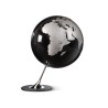 Globo terráqueo Anglo Black. Diseño contemporáneo.