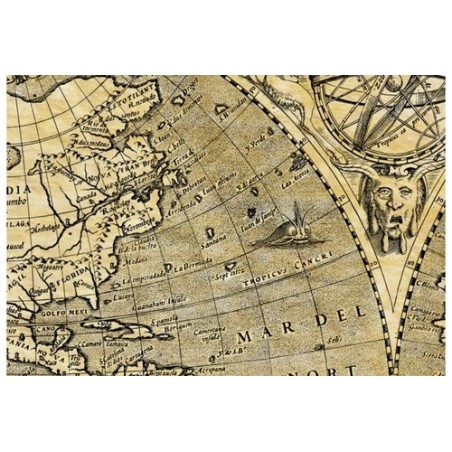 Mapamundi El Mundo 1602 de Antica