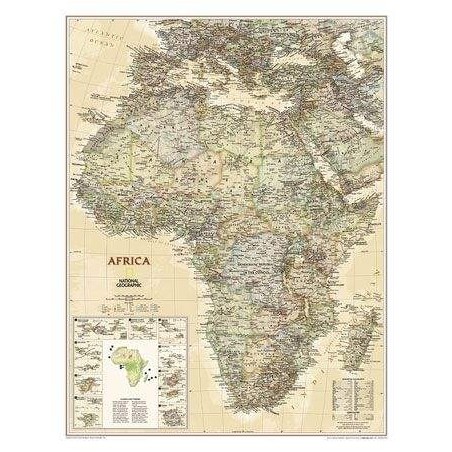 Mapa de África Executive de National Geographic Mapa de África Executive de National Geographic