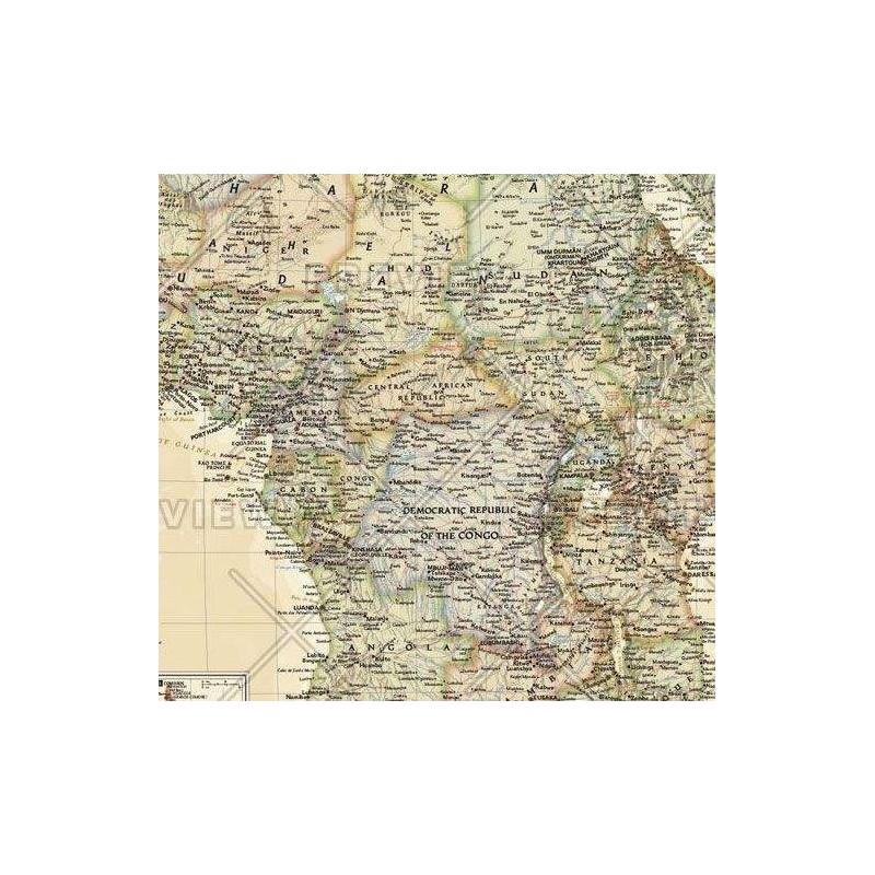 Mapa de África Executive de National Geographic