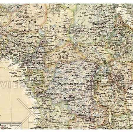 Mapa de África Executive de National Geographic Mapa de África Executive de National Geographic