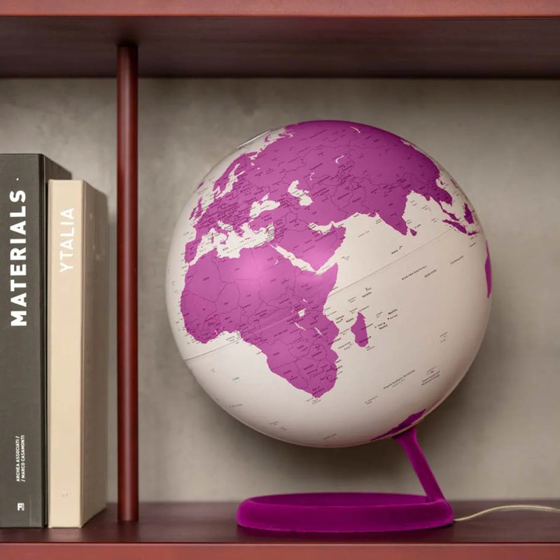 Globo terráqueo Velvet Ágata
