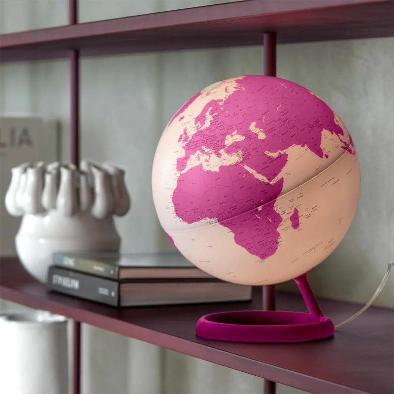 Globo terráqueo Velvet Ágata