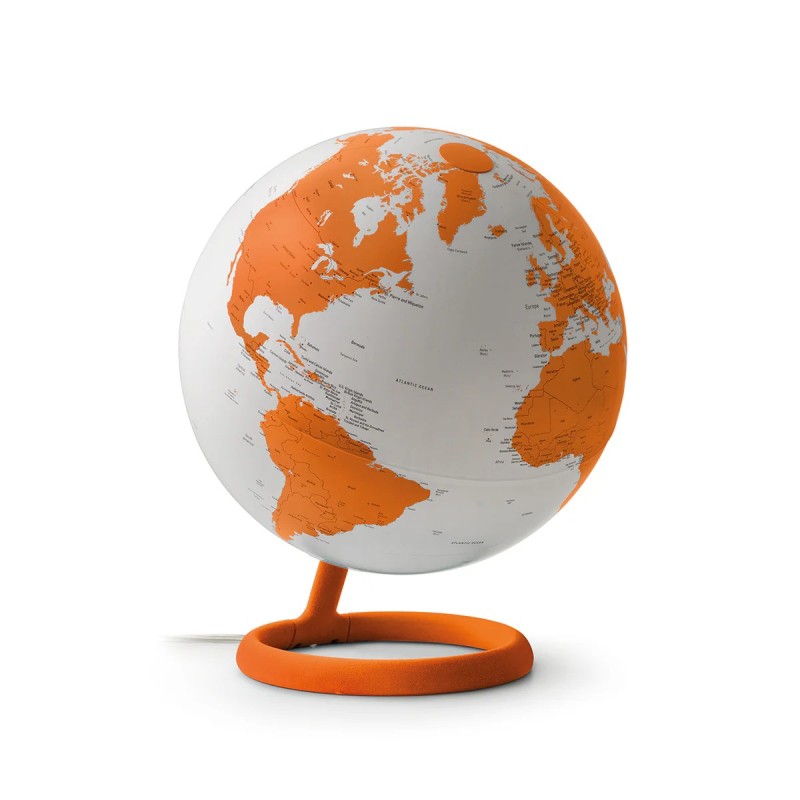 Globo terráqueo Evolve Velvet Naranja