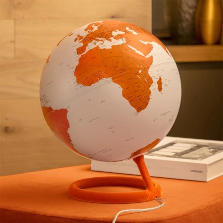Globo terráqueo Evolve Velvet Naranja