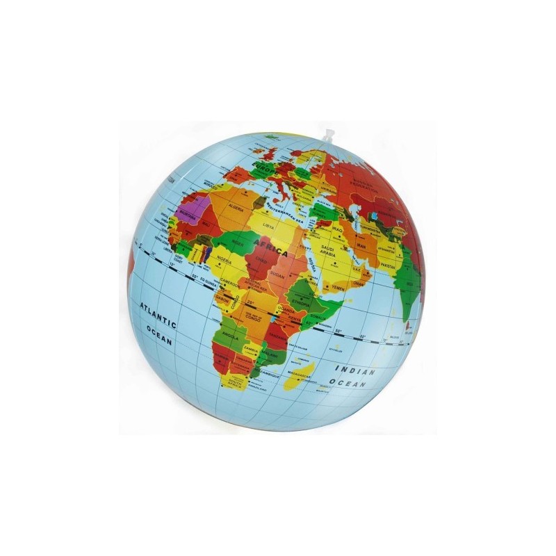 Globo terráqueo hinchable El Mundo 50