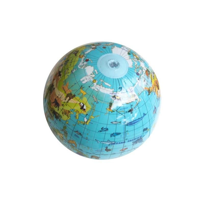 Globo Terráqueo Hinchable  "Animales", de 30cm