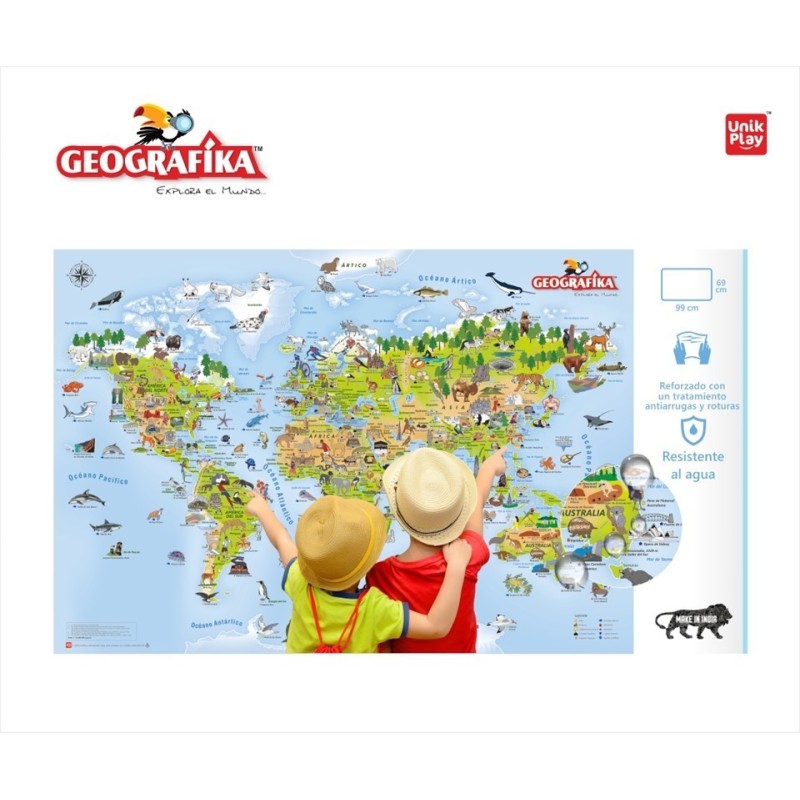 Juego de mesa Mapamundi ilustrado