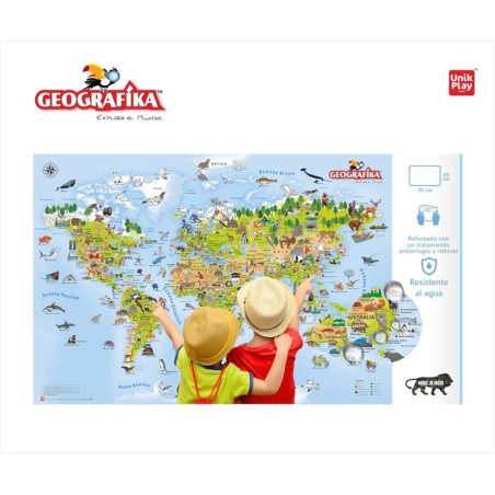 Juego de mesa Mapamundi ilustrado Juego de mesa Mapamundi ilustrado