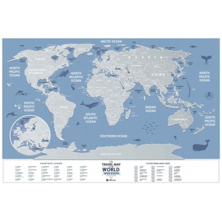 Mapamundi de rascar 60x40