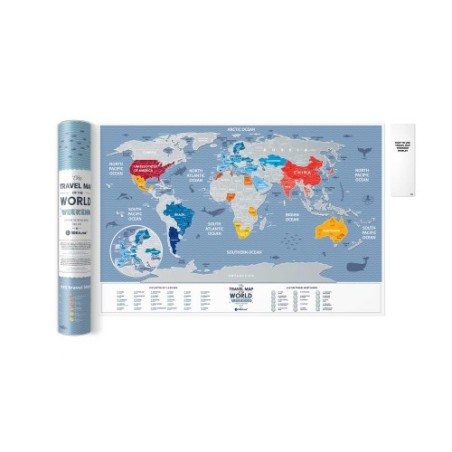 Mapamundi de rascar 60x40