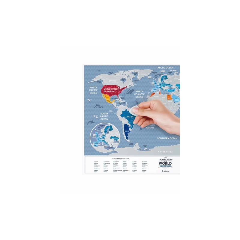 Mapamundi de rascar 60x40