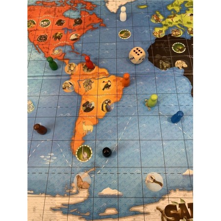 Juego de mesa SAFARI. El juego de los animales