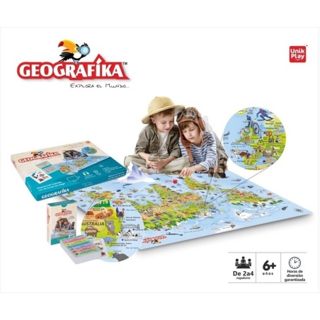 PACK MUNDO – Globo Terráqueo Lumiere + Juego de Mesa Mapamundi Ilustrado
