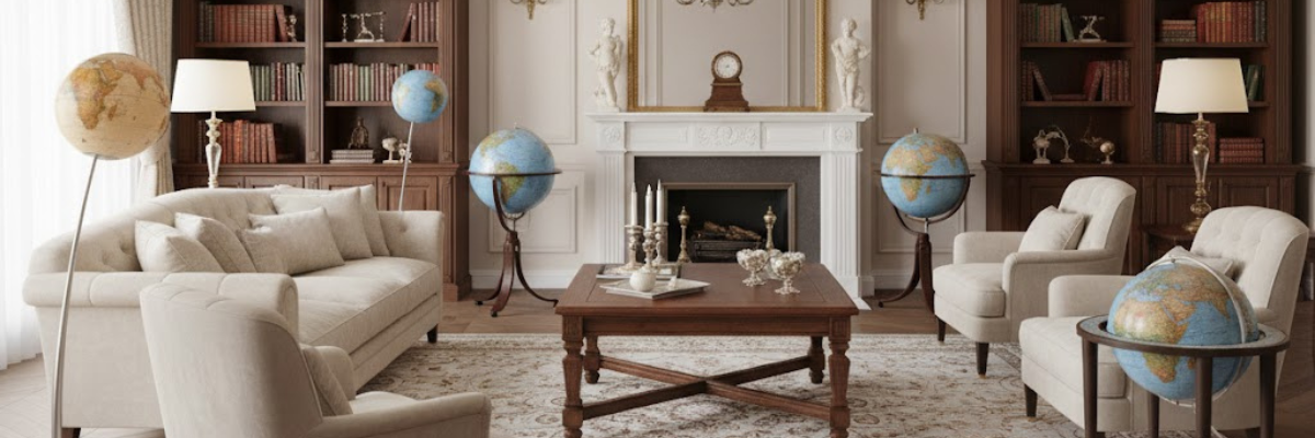  Por Qué un Globo Terráqueo de Pie es la Pieza Definitiva de Decoración